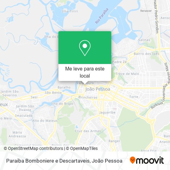 Paraiba Bomboniere e Descartaveis mapa