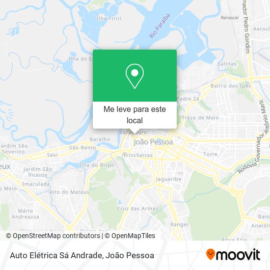 Auto Elétrica Sá Andrade mapa