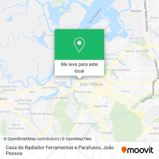Casa do Radiador Ferramentas e Parafusos mapa