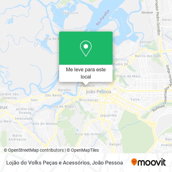Lojão do Volks Peças e Acessórios mapa