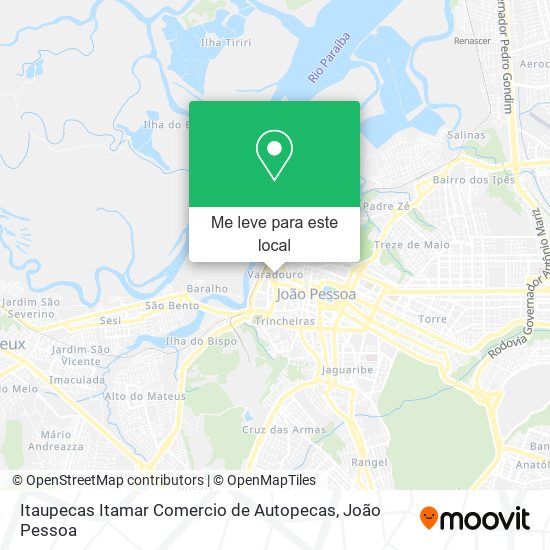 Itaupecas Itamar Comercio de Autopecas mapa