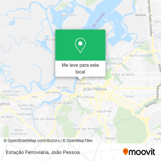 Estação Ferroviária mapa