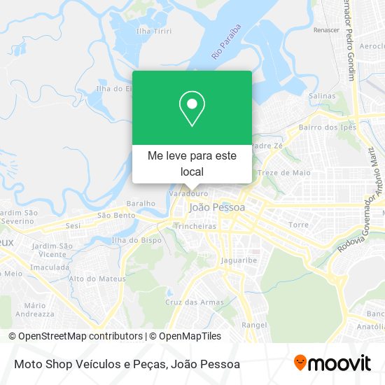 Moto Shop Veículos e Peças mapa