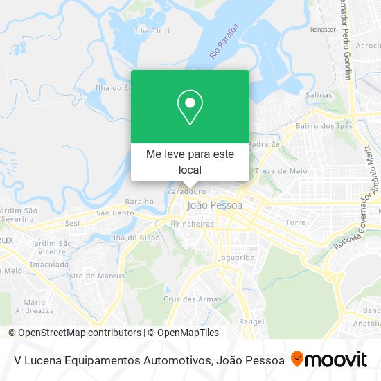 V Lucena Equipamentos Automotivos mapa