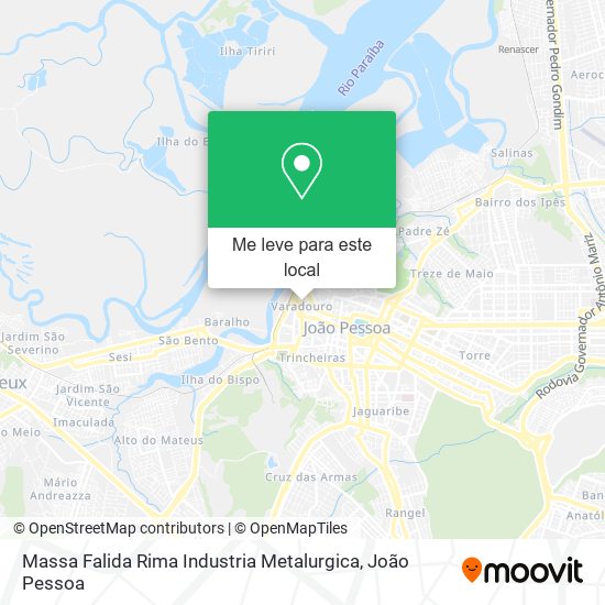 Massa Falida Rima Industria Metalurgica mapa
