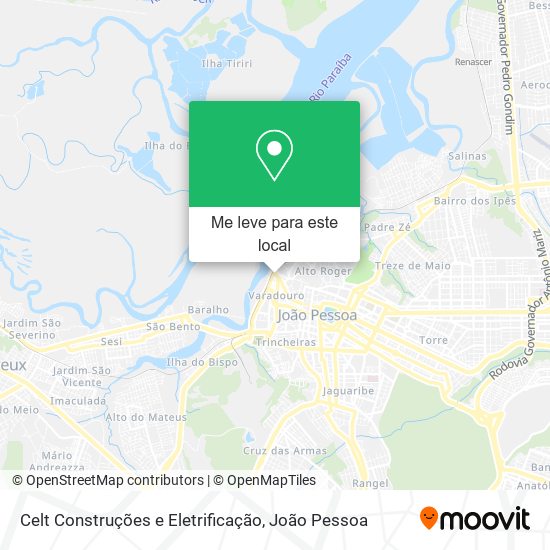 Celt Construções e Eletrificação mapa