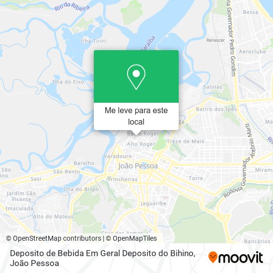 Deposito de Bebida Em Geral Deposito do Bihino mapa