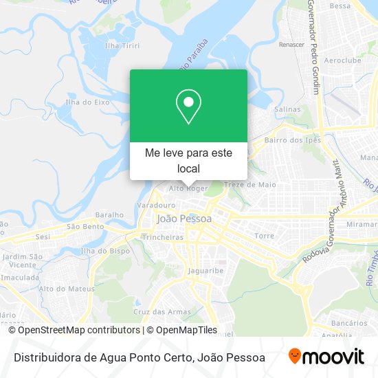 Distribuidora de Agua Ponto Certo mapa