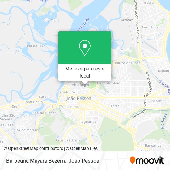 Barbearia Mayara Bezerra mapa