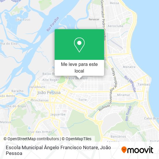 Escola Municipal Ângelo Francisco Notare mapa