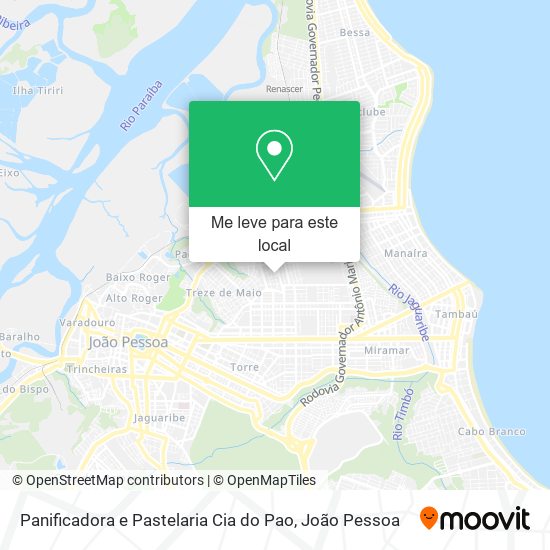Panificadora e Pastelaria Cia do Pao mapa