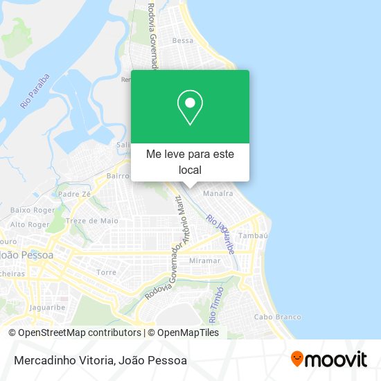 Mercadinho Vitoria mapa