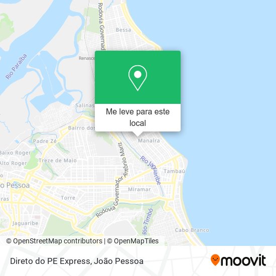 Direto do PE Express mapa