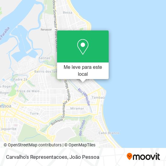 Carvalho's Representacoes mapa