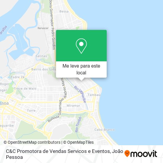 C&C Promotora de Vendas Servicos e Eventos mapa