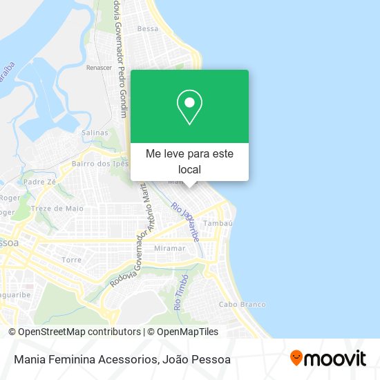 Mania Feminina Acessorios mapa