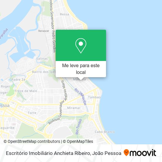 Escritório Imobiliário Anchieta Ribeiro mapa