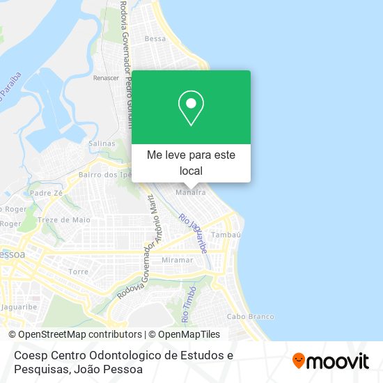 Coesp Centro Odontologico de Estudos e Pesquisas mapa