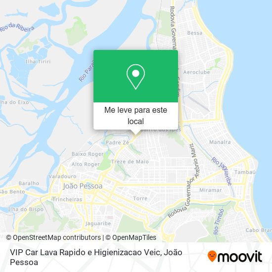 VIP Car Lava Rapido e Higienizacao Veic mapa