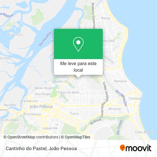 Cantinho do Pastel mapa