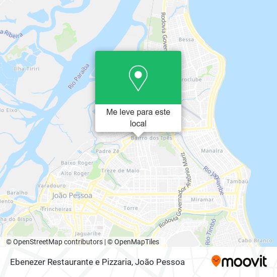 Ebenezer Restaurante e Pizzaria mapa