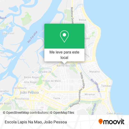Escola Lapis Na Mao mapa