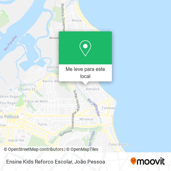 Ensine Kids Reforco Escolar mapa