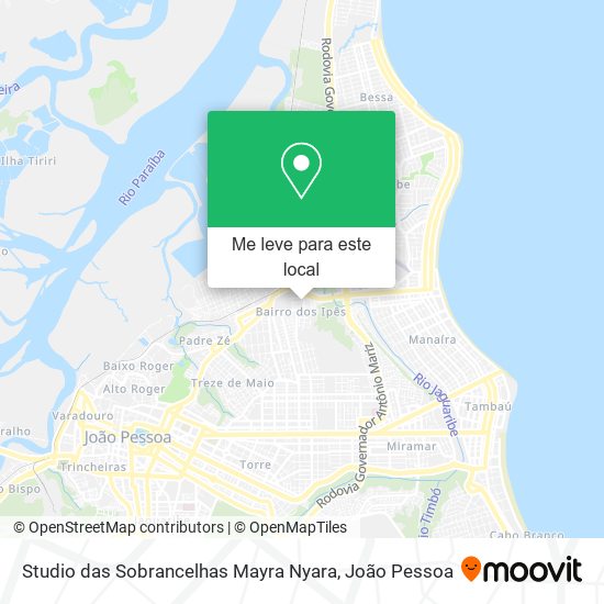 Studio das Sobrancelhas Mayra Nyara mapa