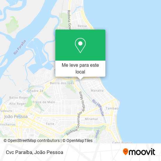 Cvc Paraíba mapa