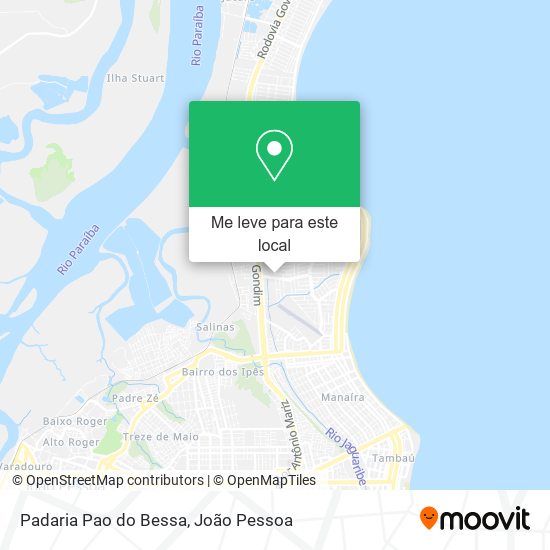 Padaria Pao do Bessa mapa