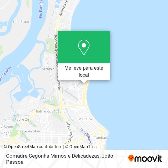 Comadre Cegonha Mimos e Delicadezas mapa