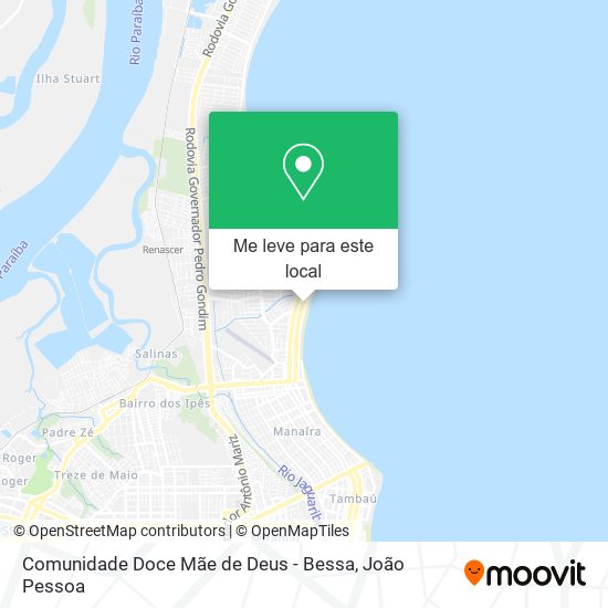 Comunidade Doce Mãe de Deus - Bessa mapa