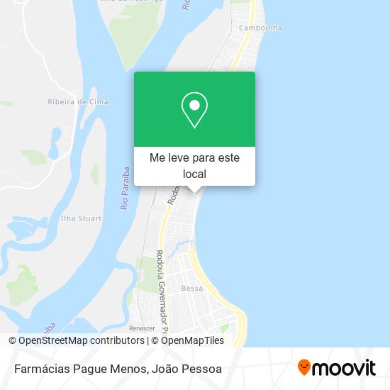 Farmácias Pague Menos mapa