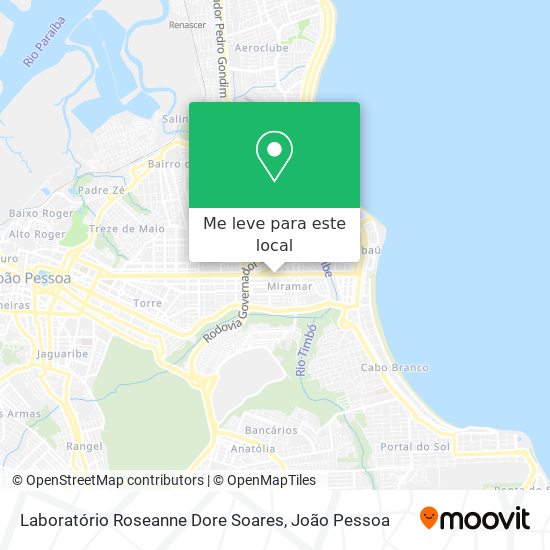Laboratório Roseanne Dore Soares mapa
