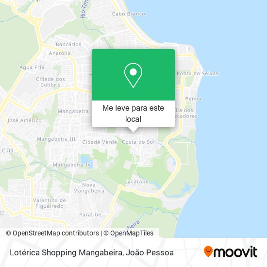 Lotérica  Shopping Mangabeira mapa