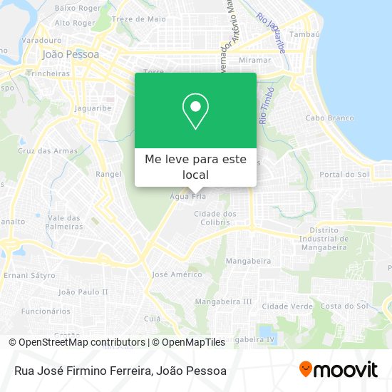 Rua José Firmino Ferreira mapa