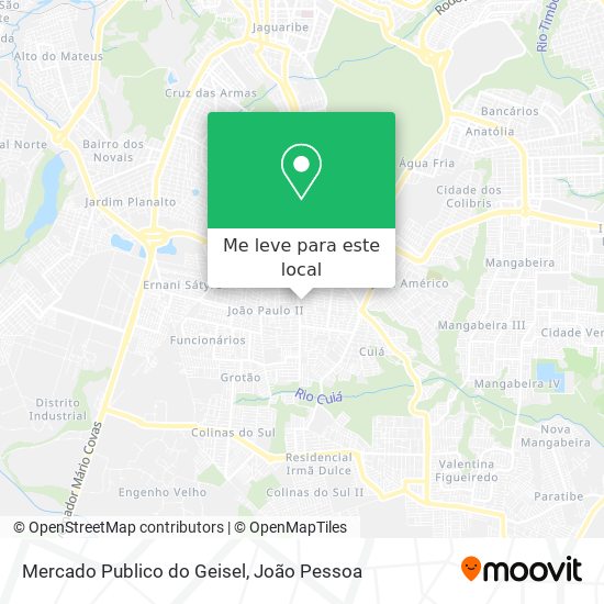Mercado Publico do Geisel mapa