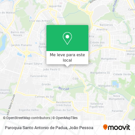 Paroquia Santo Antonio de Padua mapa