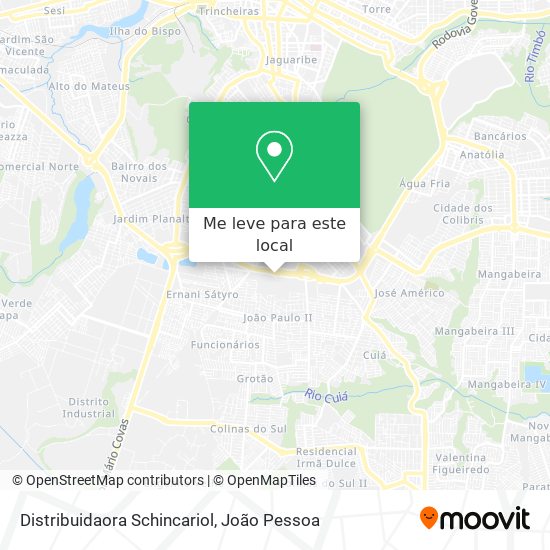 Distribuidaora Schincariol mapa