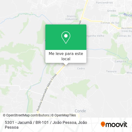 5301 - Jacumã / BR-101 / João Pessoa mapa
