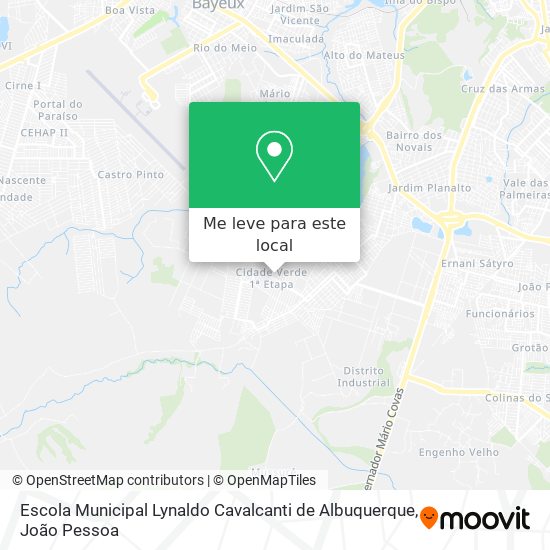 Escola Municipal Lynaldo Cavalcanti de Albuquerque mapa