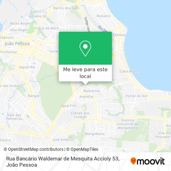 Rua Bancário Waldemar de Mesquita Accioly 53 mapa