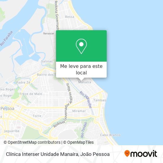 Clínica Interser Unidade Manaíra mapa