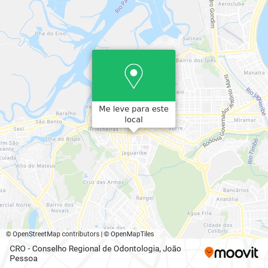 CRO - Conselho Regional de Odontologia mapa