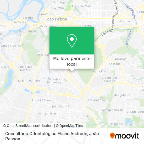 Consultório Odontológico Eliane Andrade mapa