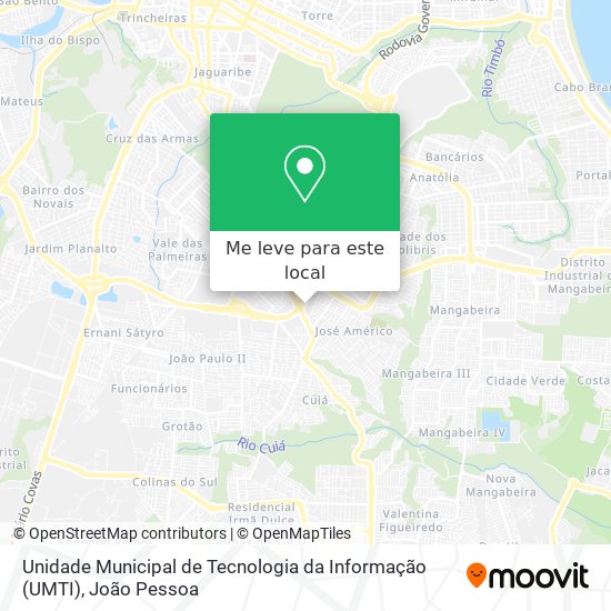 Unidade Municipal de Tecnologia da Informação (UMTI) mapa