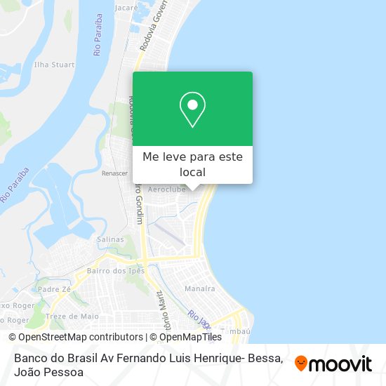 Banco do Brasil Av Fernando Luis Henrique- Bessa mapa