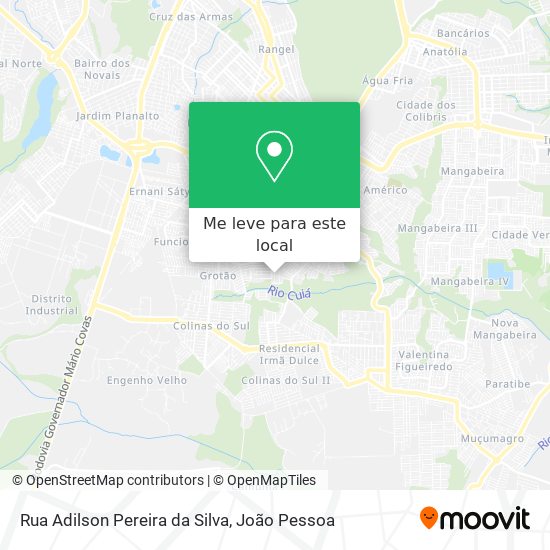 Rua Adilson Pereira da Silva mapa