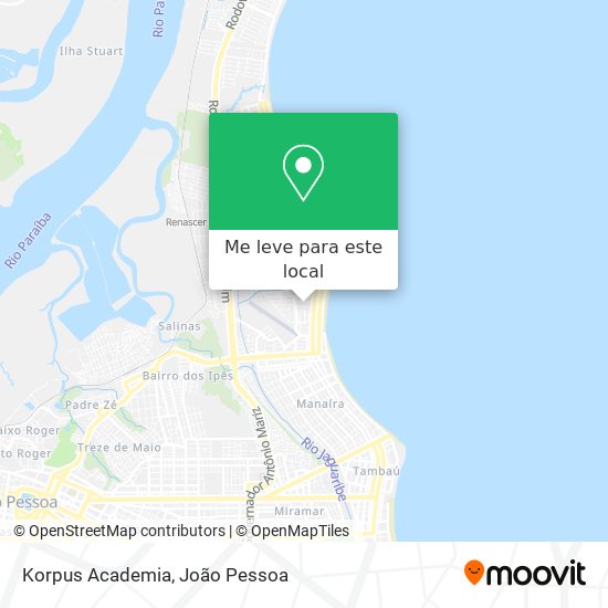 Korpus Academia mapa