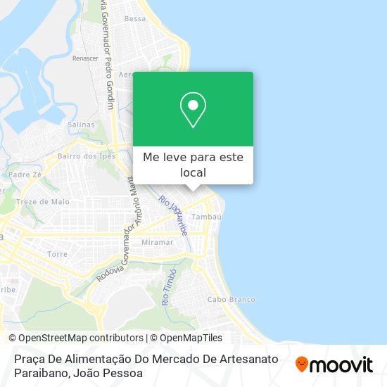 Praça De Alimentação Do Mercado De Artesanato Paraibano mapa